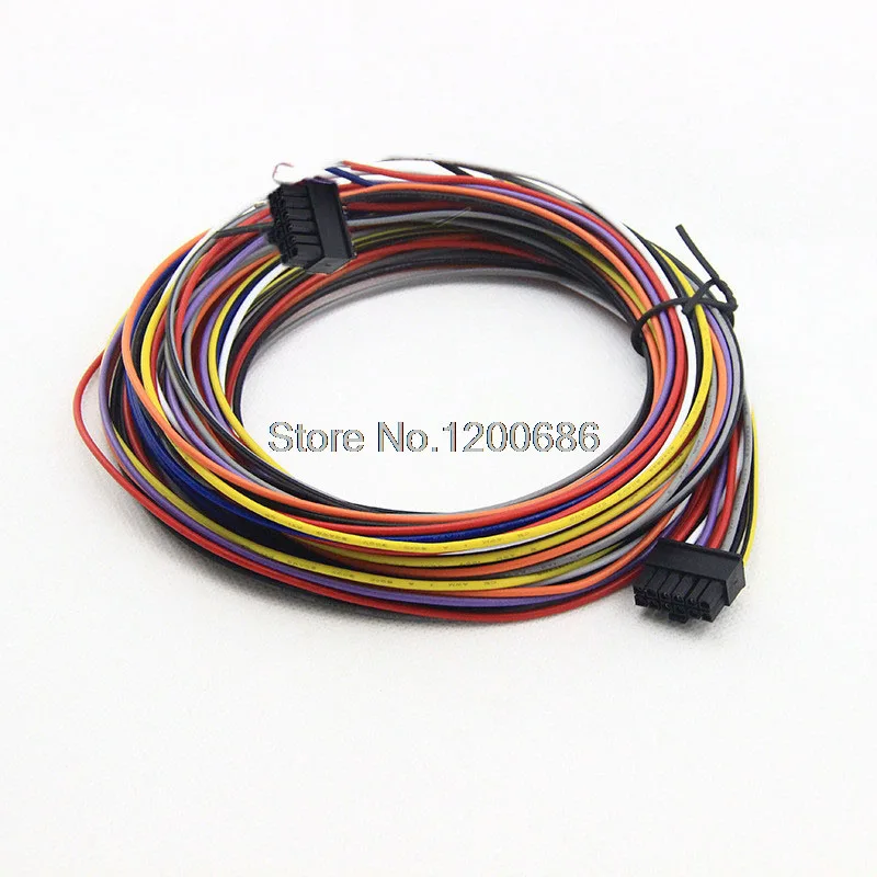 1.2 M 120 см 20PIN 20AWG P1-P1 P20-P20 Molex 3.0 серия 3.0 мм с клъстер конектор от двете страни 2x10pin 2*10pin теглене на кабели