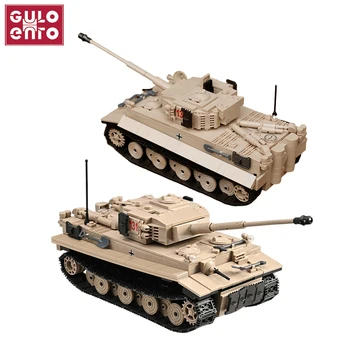 1018 бр. Военната серия от Немски Тежък танк Тигър 131 модел градивните елементи на Оръжие на Армейските солидеры тухли играчки за момчета детски подаръци