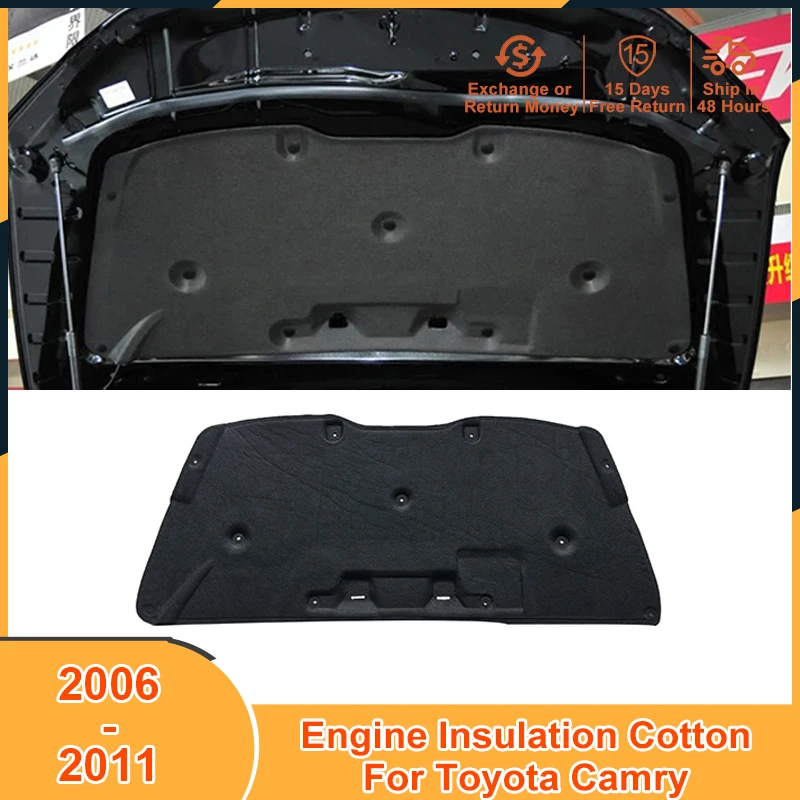 2006-2011 Топлинна звукоизолация на двигателя, памучен диск за Toyota Camry 2006 2007 2008 2009 2010 2011 аксесоари, звуконепроницаемая на кутията