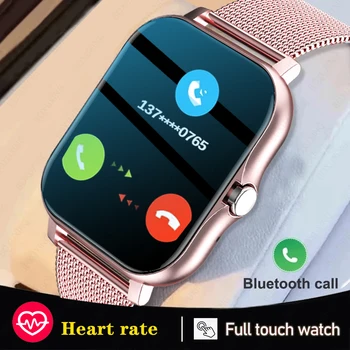 2022 Новите смарт часовници дамски Bluetooth часовници за повикване, фитнес тракер, водоустойчиви спортни smart-часовници, модни женски мъжки умен часовник, дамски