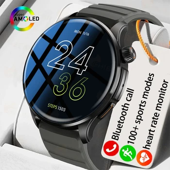 2023 Мъжки смарт часовници с Bluetooth-разговори, 1,43-инчов HD екран, 100 + спортни режими, фитнес тракер, дамски водоустойчив умен часовник