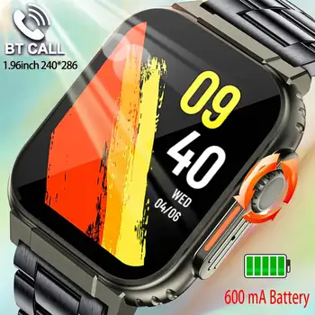 2023 Нови AMOLED Смарт Часовници Мъжки Bluetooth Предизвикателство 600 mah Батерия 100 + Спортен Фитнес Тракер, Водоустойчив Умни Часовници за Android и ios