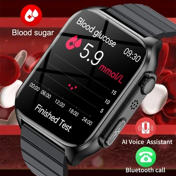 2023 Новите Смарт Часовници с Bluetooth-Разговори За Мъже, Нивото на Глюкоза в кръвта, ЕКГ + PGG, Сърдечната Честота, Кръвно Налягане, Кислород, Температурата на тялото, IP67, Умни часовници
