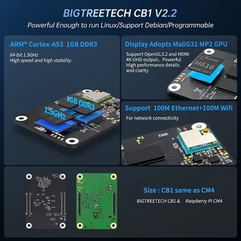 3D принтер BIGTREETECH Manta M5P + CB1 дънна платка с 64-битова такси за управление 1 GB DDR3 директен доставка