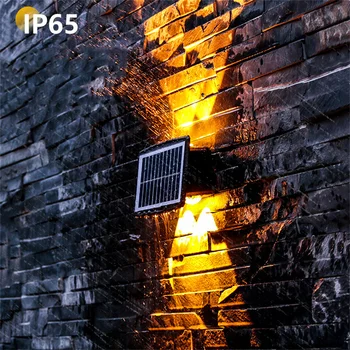 4/6/8 светодиоди Слънчев, с монтиран на стената лампа, IP65 Водоустойчив външен тела-аплици от здрач до зори Авариен градина, пътеки, на двора