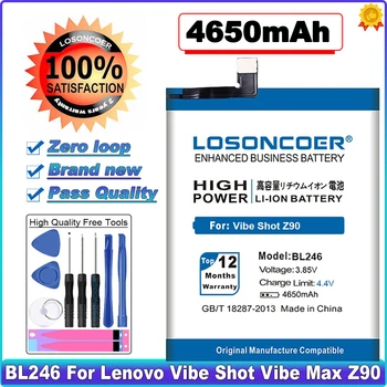 4650 ма BL246 Батерия За Lenovo Vibe Shot Vibe Max Z90 Z90-3 Z90-7 z90a40 Литиево-Полимерна Батерия За Телефона Инструменти Стойка Държач Етикети