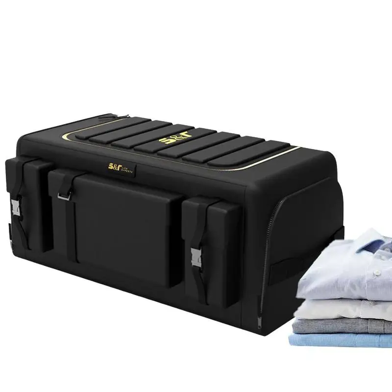 60L/70L органайзер за автомобилен багажник Кутия за съхранение от плат Оксфорд, чанта-органайзер за автомобил, сгъваеми джобове за багаж в багажника за автомобил Седан и suv