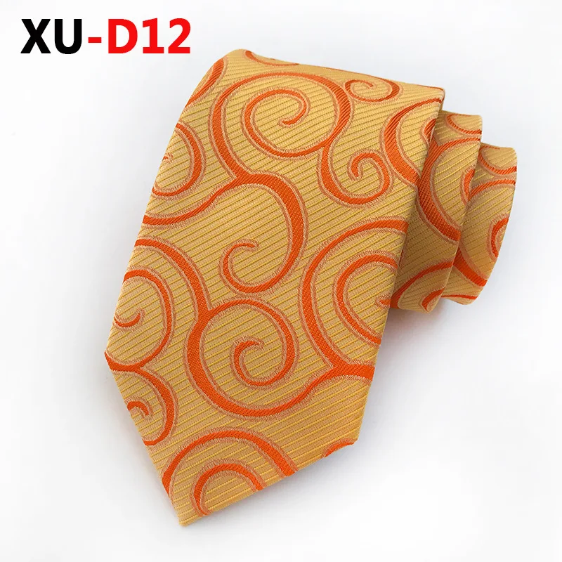 8 см, Мъжки вратовръзки Перфектен златист цвят Цветна вратовръзка Луксозен раираната вратовръзка с пейсли Подаръци за мъже
