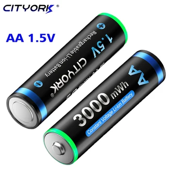CITYORK 3000mWh AA от 1,5 Литиева Акумулаторна Батерия от 1,5 AA Батерия за Часовник Дистанционно управление