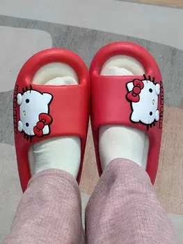 Hellokitty/Летни домашни чехли на платформа, дамски сандали
