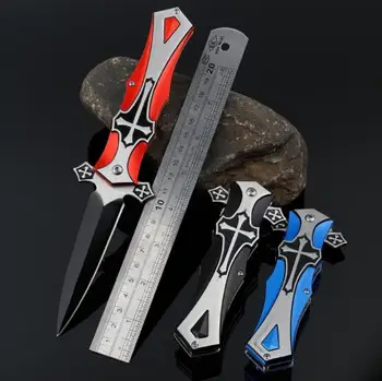 HONGMUHAN Тактически сгъваеми джобни ножове за оцеляване 3Cr13 с черно острие, походный ловен нож, улични EDC инструменти с множество ножове