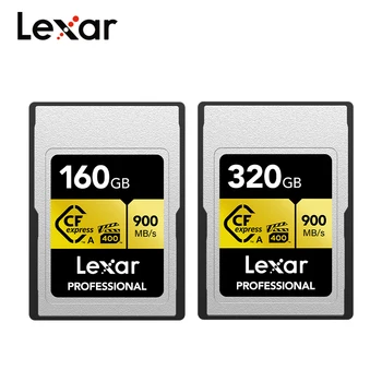 Lexar Professional Карта CFexpress Type A GOLD Series 160 GB 320 GB Карта памет до 900 МБ/с VPG400 8K Video CF Express за Камерата