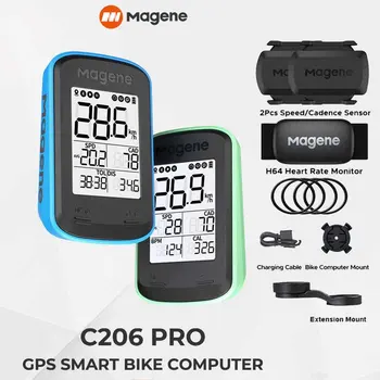 Magene C206Pro Велосипеден Компютър GPS Безжична Велосипеден Скоростомер Водоустойчив Велосипеден Часовник Bike S3 + Сензор за честотата на въртене на педалите