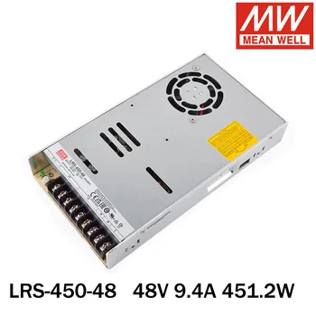 Mean Well LRS-450-48 110/ 220 В променлив ток в постоянен 48 9,4 А 451,2 W промишлен импулсно захранване с един изход Meanwell Drive