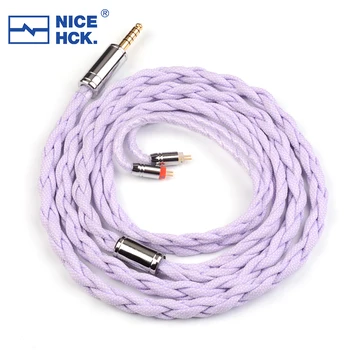NiceHCK HiCotton Hi-Fi кабел за обновяване на слушалки 7N посеребренный OCC 3.5/2.5/4.4 мм MMCX/0,78 мм 2Pin за Yume 2 Bravery Winter ' Olina