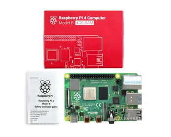 Raspberry Pi 4 Модел B 2 GB / 4 GB / 8 GB ram за 64-битов четириядрен процесор, двойни дисплеи с висока разделителна способност от 4K Bluetooth 5.0