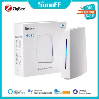 SONOFF IHost Smart Home Hub AIBridge 2 GB/4 GB Zigbee WiFi Портал Smart Scenes Частен Локален Сървър на отворени API Система Smart home