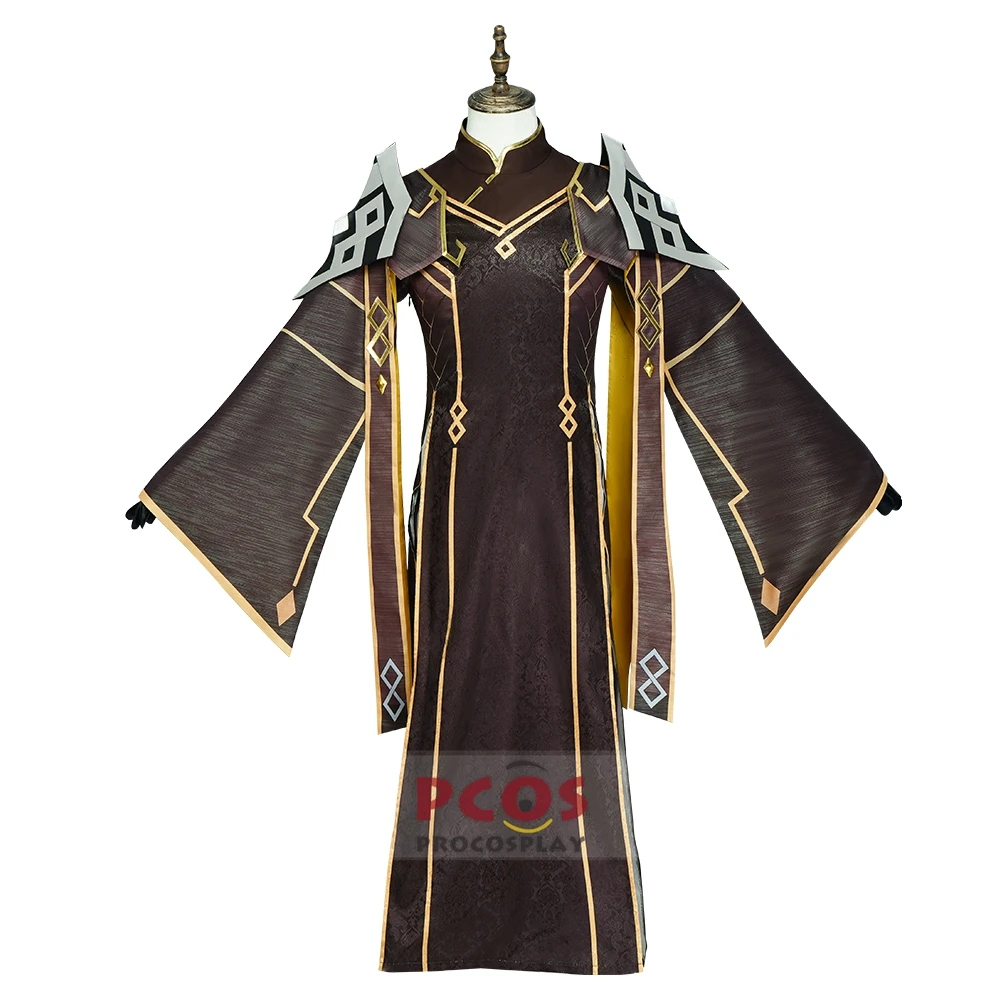 Zhongli Крал на Моракс Cosplay костюм Genshin на Въздействието на игрални съоръжения за Хелоуин C07675-A