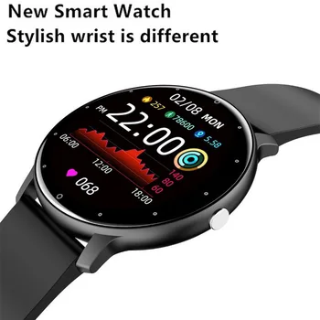 ZL02D умни часовници с ультратонким екран с висока разделителна способност, за мониторинг на сърдечната честота, сън, мъжки и дамски модни спортни умен часовник IP67, водоустойчива