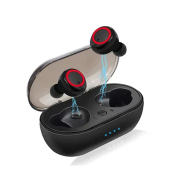 Безжични слушалки Y50 TWS BT5.0 слушалки 3D стерео слушалки в ушите Спортни слушалки с зарядно калъф