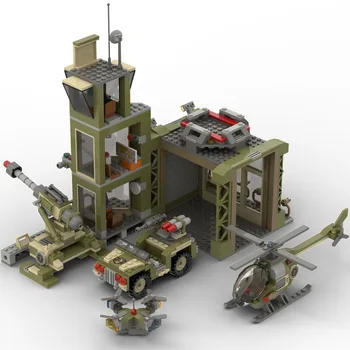 Блоковете от по-малки частици MOC, събрани играчки, фронтовая военна база, преден пост, крепост, която е съвместима модел събрание САМ, тухли