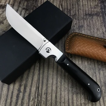 Български сгъваем нож 14C28N, нож от неръждаема стомана, дървена дръжка, външни тактически ножове за оцеляване, в джоба на ЕРП-инструменти за самозащита