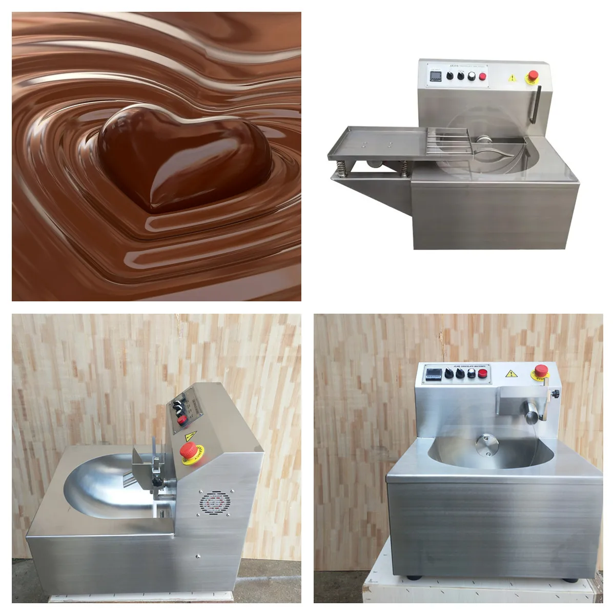 Вибрираща Маса за приготвяне на Топене на шоколад с малка Настолна машина за Темперирования Шоколад с Тегло 8 кг с Контролирана Температура От Неръждаема Стомана