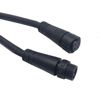 Водоустойчив cable конектори IP68 FS038 M12 найлонова гайка 5Pin