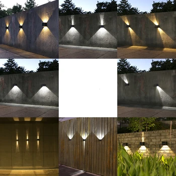 градинска водоустойчив стенни лампа за измиване, Соларни лампи, декорация озеленяване на вътрешен двор и тераса на вила, градина,