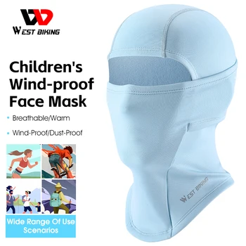 Детска маска за лице WEST BIKING, дишащ, удобен ветрозащитный высокоэластичный полиестер, невероятно мек топъл прическа за момчета и момичета