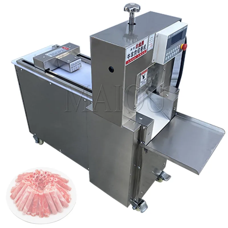 Електрическа мелачка, напълно автоматична машина за рязане и раскатки агнешко месо, машина за раскатки говеждо месо с ЦПУ от неръждаема стомана