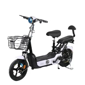 Електрически велосипед от високо стомана Електрически велосипед на открито 48 литиева батерия автомобилната рама пластмасова обвивка кош за количка
