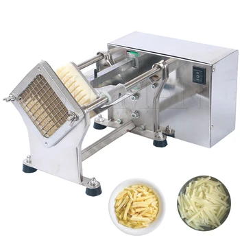 Електрически нож за картофи картофи 7/10/14 мм, автоматична машина за нарязване на картофи чипс, моркови, машина за мелене на зеленчуци