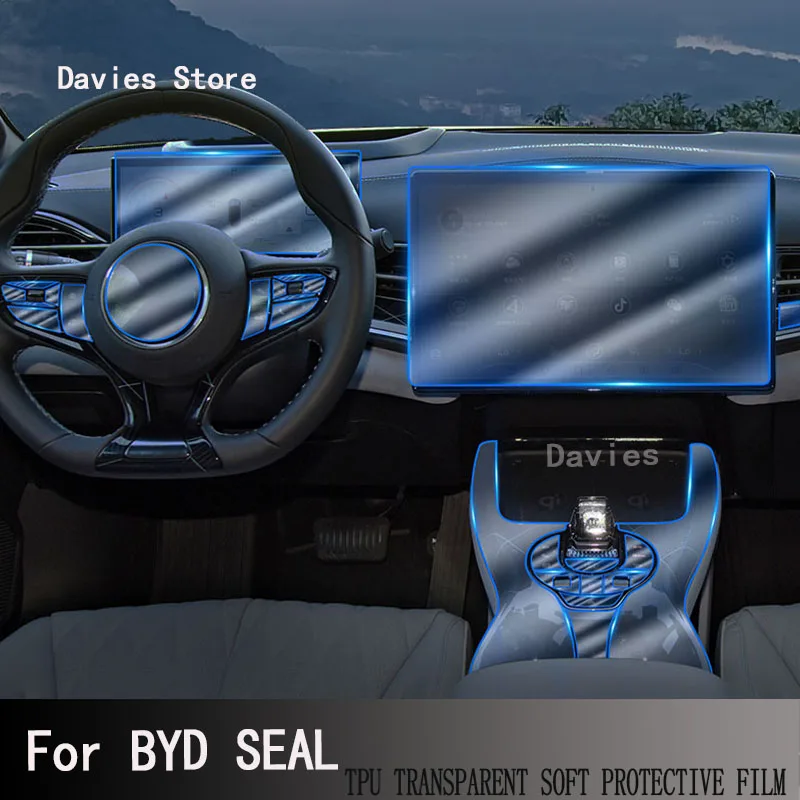 За BYD SEAL Централната Конзола на Автомобила Екрана на Уреда Филм Прозрачен Защитен На Взвод