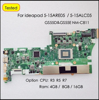 За Lenovo IdeaPad 5-15ARE05 5-15ALC05 дънна Платка на лаптоп GS55D & GS55E NM-C811 FRU: 5B20S7254