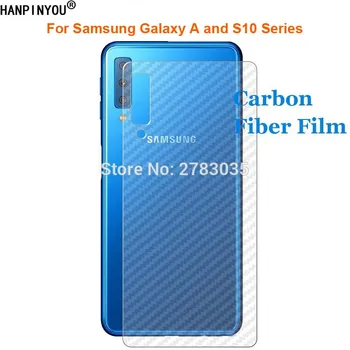 За Samsung Galaxy A6 A7 A8 S10 5G Plus A9 Pro 2018 2019 Star S10e 3D Задната Филм От Въглеродни Влакна, Защитно Фолио За Екрана, Не Закалено Стъкло