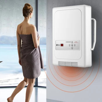 Интелигентни сензорни нагреватели IPX2 Водоустойчив Многофункционален стенен отоплител за баня Изсушаване на въздуха вентилаторна печка за сухи дрехи