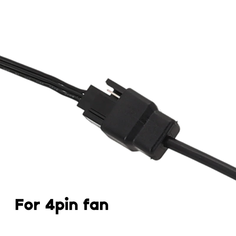 Кабел за захранване на вентилатор на лаптоп USB до 4-за контакт на 3-контактен конектор, захранващ кабел на вентилатора, USB 5V 22AWG 30 см 50 см 100 см