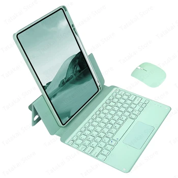 Калъф за iPad на 10-то поколение A2696 A2757 A2777 Калъф с клавиатура за Funda iPad на 10-то поколение Тъчпад Keyboard Case 2022