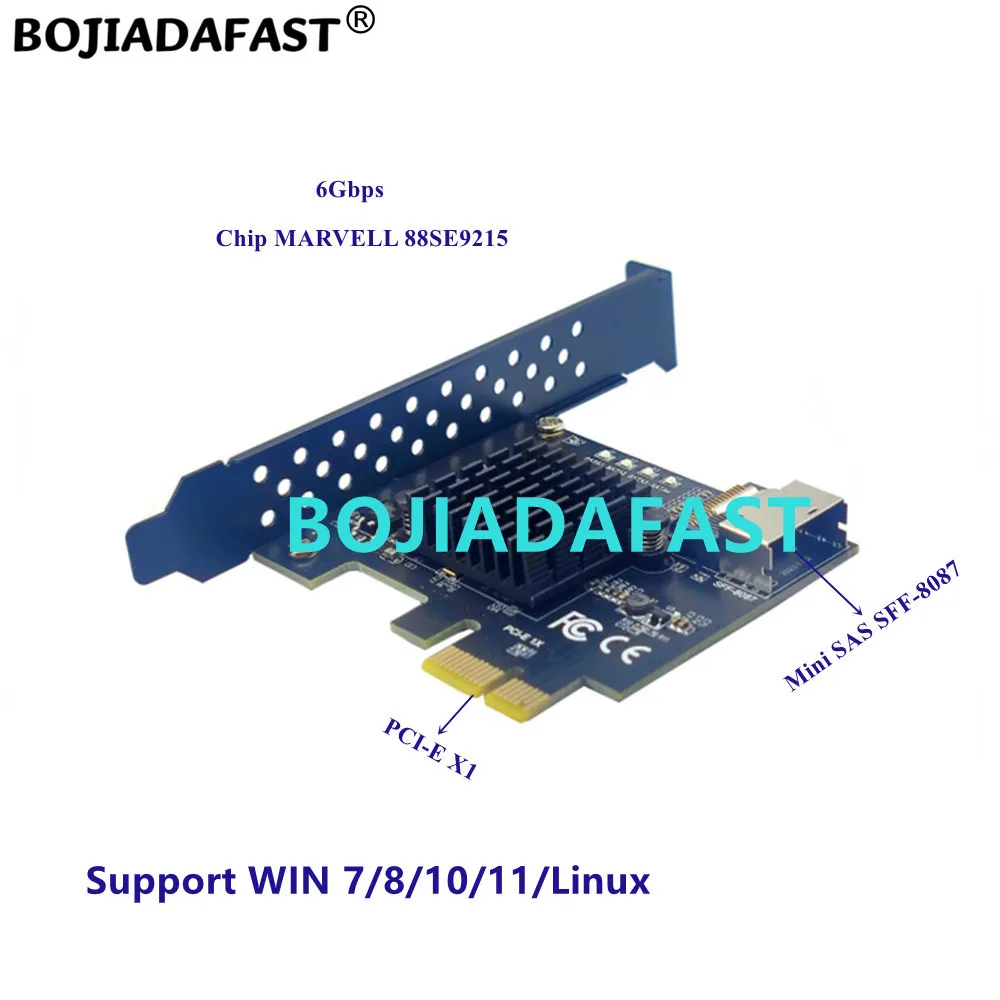 Конектор Mini SAS 36PIN СФФ-8087 за да се свържете с PCI Express PCI-E 1X адаптер за подкрепа платка контролер за съхранение на данни и сървър
