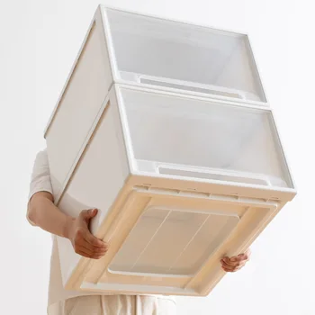 Кутия за съхранение на Разтегателен кабинет Пластмасова кутия за съхранение на завивки за дрехи за дома Jul490