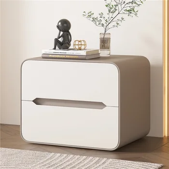 Луксозни и модерни прости нощни шкафчета в скандинавски стил, минималистичные творчески малки нощни шкафчета от масив дърво, шкаф за съхранение на мебели за дома, WKNS