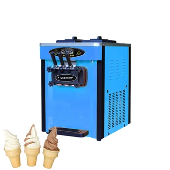 Машина за приготвяне на мек сладолед Търговско трикольор десктоп хладилна техника за сладки оръжие