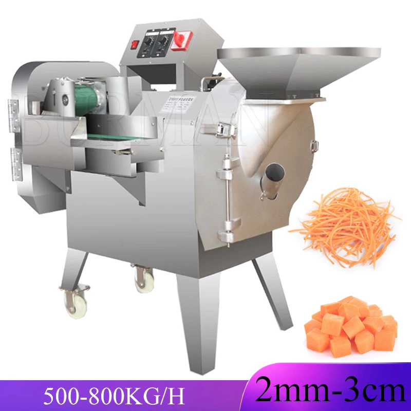 Многофункционална търговска машина за рязане на плодове и зеленчуци, индустриална машина за рязане на зеле, моркови, лук