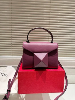 Модни дамски чанти през рамо, луксозна дизайнерска чанта, умствена квадратна чанта на рамото
