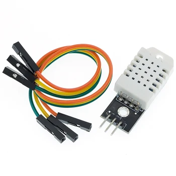 Модул дигитален сензор за температура и влажност на въздуха DHT22 AM2302 + Печатна платка с кабел