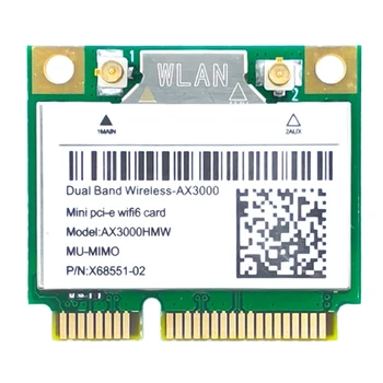 Мрежова карта Wifi Карта ПХБ Wifi Карта AX200 AX3000HMW Mini PCI-E Wifi 6 Безжичен Адаптер 2,4 G/5G Bluetooth 5,1 802.11 AX За Win10