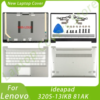 Нова делото с LCD дисплей за Lenovo Ideapad 320S-13IKB 81AK, преден панел, шкаф за ръце, долните панти, подмяна на част от лаптоп, сив