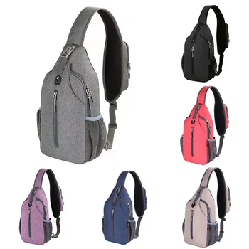 Оксфорд калъф, нагрудная чанта, мъжка чанта за почивка с голям капацитет през рамо, водоустойчиви мултифункционални чанти, анти-кражба на чанта с ципове, улични