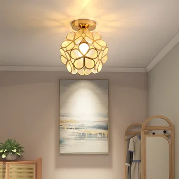 Осветление коридор осветление коридор, балкон, веранда на входа на модерен и минималистичен кристална скандинавски тавана лампа за спални